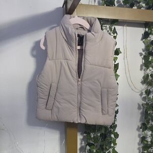 Forever 21 Light Tan Puffer Vest